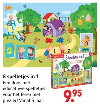 Aanbiedingen 8 spelletjes in 1 - Clementoni - Geldig van 11/10/2021 tot 06/12/2021 bij Multi Bazar