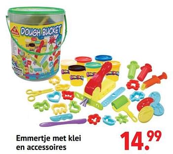 Aanbiedingen Emmertje met klei en accessoires - Peipele - Geldig van 11/10/2021 tot 06/12/2021 bij Multi Bazar