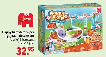 Aanbiedingen Happy hamsters super glijbaan deluxe set - Jumbo - Geldig van 11/10/2021 tot 06/12/2021 bij Multi Bazar