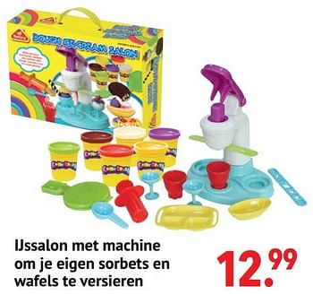 Aanbiedingen Ijssalon met machine om je eigen sorbets en wafels te versieren - Peipele - Geldig van 11/10/2021 tot 06/12/2021 bij Multi Bazar