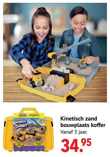 Aanbiedingen Kinetisch zand bouwplaats koffer - Kinetic Sand - Geldig van 11/10/2021 tot 06/12/2021 bij Multi Bazar