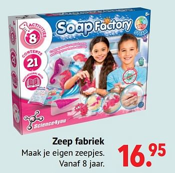 Aanbiedingen Zeep fabriek - Science4you - Geldig van 11/10/2021 tot 06/12/2021 bij Multi Bazar