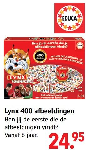 Aanbiedingen Lynx 400 afbeeldingen - Educa - Geldig van 11/10/2021 tot 06/12/2021 bij Multi Bazar