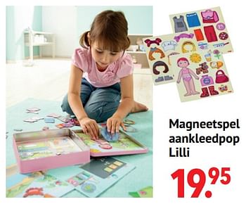 Aanbiedingen Magneetspel aankleedpop lilli - Haba - Geldig van 11/10/2021 tot 06/12/2021 bij Multi Bazar