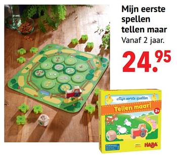 Aanbiedingen Mijn eerste spellen tellen maar - Haba - Geldig van 11/10/2021 tot 06/12/2021 bij Multi Bazar