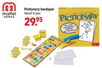 Aanbiedingen Pictionary bordspel - Mattel - Geldig van 11/10/2021 tot 06/12/2021 bij Multi Bazar