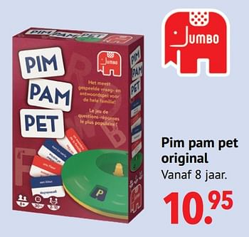 Aanbiedingen Pim pam pet original - Jumbo - Geldig van 11/10/2021 tot 06/12/2021 bij Multi Bazar