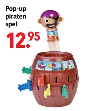 Aanbiedingen Pop-up piraten spel - Tomy - Geldig van 11/10/2021 tot 06/12/2021 bij Multi Bazar