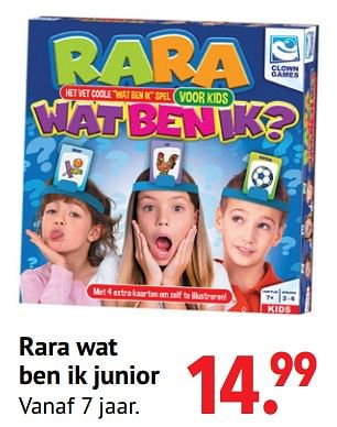 Aanbiedingen Rara wat ben ik junior - Clown Games - Geldig van 11/10/2021 tot 06/12/2021 bij Multi Bazar