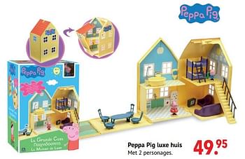 Aanbiedingen Peppa pig luxe huis - Peppa  Pig - Geldig van 11/10/2021 tot 06/12/2021 bij Multi Bazar