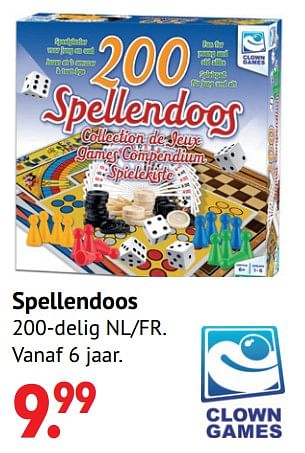 Aanbiedingen Spellendoos - Clown Games - Geldig van 11/10/2021 tot 06/12/2021 bij Multi Bazar