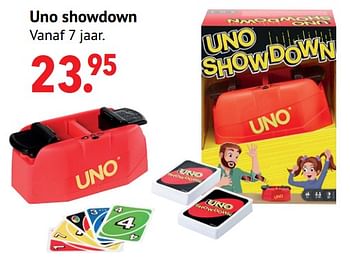 Aanbiedingen Uno showdown - Mattel - Geldig van 11/10/2021 tot 06/12/2021 bij Multi Bazar