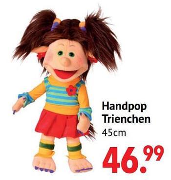 Aanbiedingen Handpop trienchen - Living Puppets - Geldig van 11/10/2021 tot 06/12/2021 bij Multi Bazar