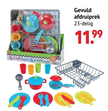 Aanbiedingen Gevuld afdruiprek - Play-Go - Geldig van 11/10/2021 tot 06/12/2021 bij Multi Bazar