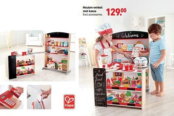 Aanbiedingen Houten winkel met kassa - Hape - Geldig van 11/10/2021 tot 06/12/2021 bij Multi Bazar