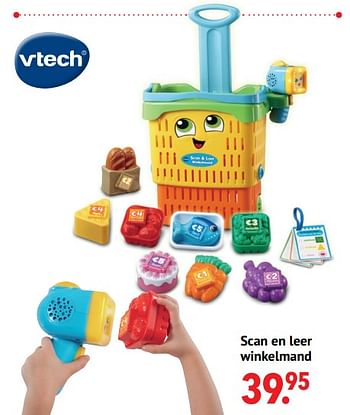 Aanbiedingen Scan en leer winkelmand - Vtech - Geldig van 11/10/2021 tot 06/12/2021 bij Multi Bazar