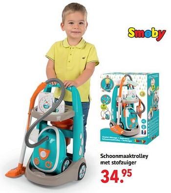 Aanbiedingen Schoonmaaktrolley met stofzuiger - Smoby - Geldig van 11/10/2021 tot 06/12/2021 bij Multi Bazar