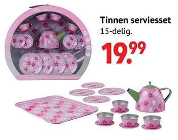 Aanbiedingen Tinnen serviesset - Huismerk - Multi Bazar - Geldig van 11/10/2021 tot 06/12/2021 bij Multi Bazar