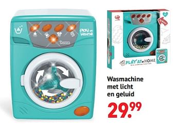 Aanbiedingen Wasmachine met licht en geluid - Huismerk - Multi Bazar - Geldig van 11/10/2021 tot 06/12/2021 bij Multi Bazar