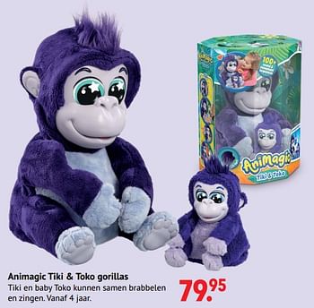 Aanbiedingen Animagic tiki + toko gorillas - Goliath - Geldig van 11/10/2021 tot 06/12/2021 bij Multi Bazar