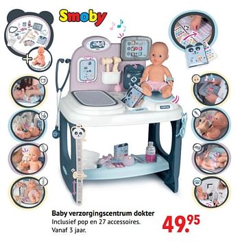 Aanbiedingen Baby verzorgingscentrum dokter - Smoby - Geldig van 11/10/2021 tot 06/12/2021 bij Multi Bazar