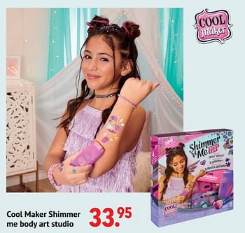 Aanbiedingen Cool maker shimmer me body art studio - Cool maker - Geldig van 11/10/2021 tot 06/12/2021 bij Multi Bazar