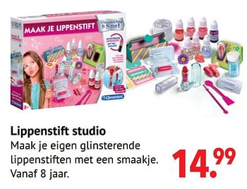 Aanbiedingen Lippenstift studio - Clementoni - Geldig van 11/10/2021 tot 06/12/2021 bij Multi Bazar