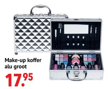 Aanbiedingen Make-up koffer alu groot - Huismerk - Multi Bazar - Geldig van 11/10/2021 tot 06/12/2021 bij Multi Bazar