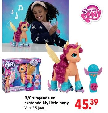 Aanbiedingen R-c zingende en skatende my little pony - My Little Pony - Geldig van 11/10/2021 tot 06/12/2021 bij Multi Bazar