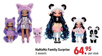 Aanbiedingen Nanana family surprise - Na! Na! Na! Surprise - Geldig van 11/10/2021 tot 06/12/2021 bij Multi Bazar