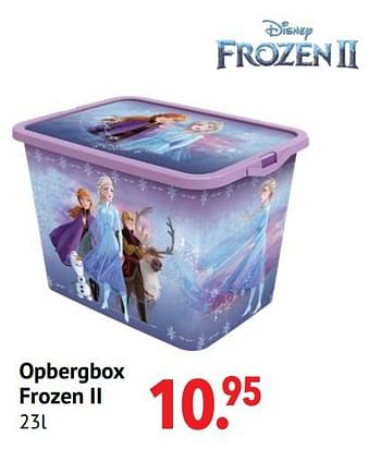Aanbiedingen Opbergbox frozen ii - Disney  Frozen - Geldig van 11/10/2021 tot 06/12/2021 bij Multi Bazar