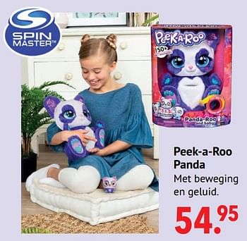 Aanbiedingen Peek-a-roo panda - Spin Master - Geldig van 11/10/2021 tot 06/12/2021 bij Multi Bazar