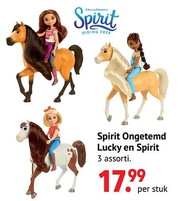 Aanbiedingen Spirit ongetemd lucky en spirit - Mattel - Geldig van 11/10/2021 tot 06/12/2021 bij Multi Bazar