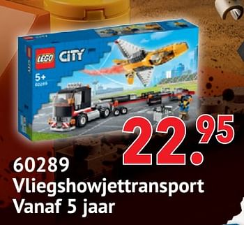 Aanbiedingen 60289 vliegshowjettransport - Lego - Geldig van 11/10/2021 tot 06/12/2021 bij Multi Bazar