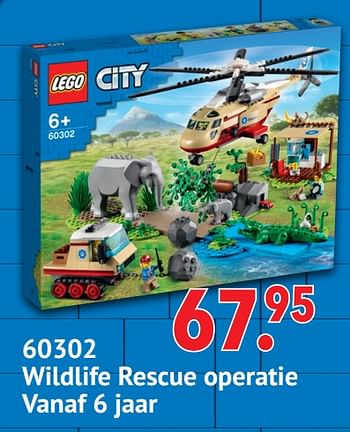 Aanbiedingen 60302 wildlife rescue operatie - Lego - Geldig van 11/10/2021 tot 06/12/2021 bij Multi Bazar