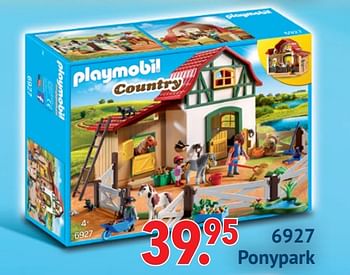 Aanbiedingen 6927 ponypark - Playmobil - Geldig van 11/10/2021 tot 06/12/2021 bij Multi Bazar