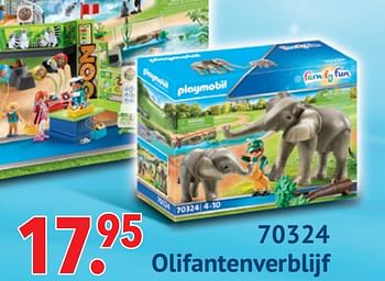 Aanbiedingen 70324 olifantenverblijf - Playmobil - Geldig van 11/10/2021 tot 06/12/2021 bij Multi Bazar