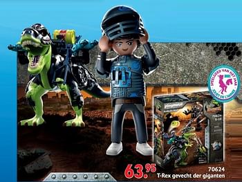 Aanbiedingen 70624 t-rex gevecht der giganten - Playmobil - Geldig van 11/10/2021 tot 06/12/2021 bij Multi Bazar