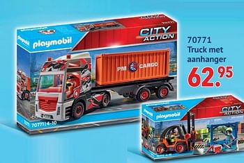 Aanbiedingen 70771 truck met aanhanger - Playmobil - Geldig van 11/10/2021 tot 06/12/2021 bij Multi Bazar