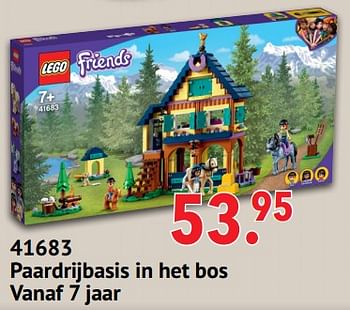 Aanbiedingen 41683 paardrijbasis in het bos - Lego - Geldig van 11/10/2021 tot 06/12/2021 bij Multi Bazar