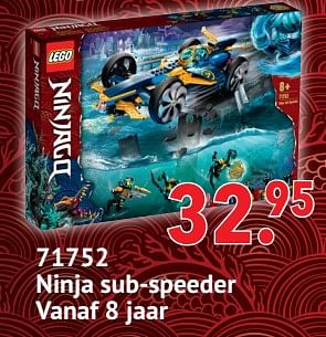 Aanbiedingen 71752 ninja sub-speeder - Lego - Geldig van 11/10/2021 tot 06/12/2021 bij Multi Bazar