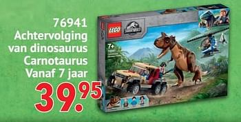 Aanbiedingen 76941 achtervolging van dinosaurus carnotaurus - Lego - Geldig van 11/10/2021 tot 06/12/2021 bij Multi Bazar