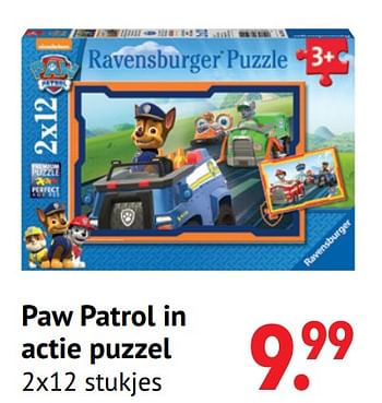 Aanbiedingen Paw patrol in actie puzzel - Ravensburger - Geldig van 11/10/2021 tot 06/12/2021 bij Multi Bazar