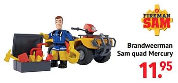 Aanbiedingen Brandweerman sam quad mercury - Fireman Sam - Geldig van 11/10/2021 tot 06/12/2021 bij Multi Bazar