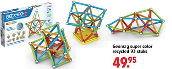 Aanbiedingen Geomag super color recycled - Geomag Kids - Geldig van 11/10/2021 tot 06/12/2021 bij Multi Bazar