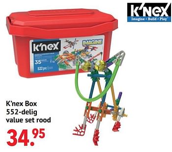 Aanbiedingen K’nex box value set rood - K'Nex - Geldig van 11/10/2021 tot 06/12/2021 bij Multi Bazar