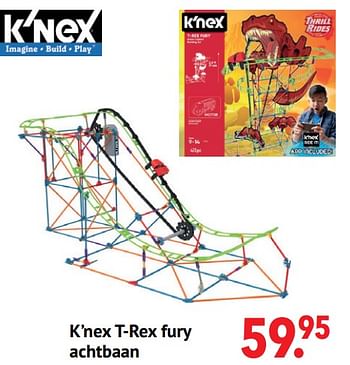 Aanbiedingen K’nex t-rex fury achtbaan - K'Nex - Geldig van 11/10/2021 tot 06/12/2021 bij Multi Bazar