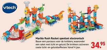Aanbiedingen Marble rush rocket speelset electronisch - Vtech - Geldig van 11/10/2021 tot 06/12/2021 bij Multi Bazar