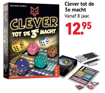 Aanbiedingen Clever tot de 3e macht - 999games - Geldig van 11/10/2021 tot 06/12/2021 bij Multi Bazar