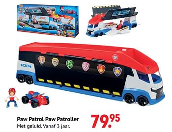 Aanbiedingen Paw patrol paw patroller - PAW  PATROL - Geldig van 11/10/2021 tot 06/12/2021 bij Multi Bazar